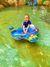 INTEX 儿童游泳圈坐圈宝宝腋下圈男孩女孩游艇遮阳小孩坐骑1-3-6岁 羊驼款腋下圈【送脚泵】 实拍图