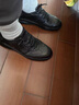 卡帝乐鳄鱼（CARTELO）男鞋春秋潮鞋2025新款百搭软底男士运动鞋休闲潮流皮鞋男真皮新品 黑色单鞋 42 实拍图