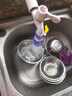 乐之馨厨房水龙头防溅头延伸器防溅水神器万能接头起泡器过滤出水嘴加长 防溅过滤-兰紫色防溅头 -五个装 水龙头通用 实拍图