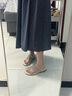 卓诗尼凉拖鞋女外穿2025年夏季新款法式仙女风配裙子海边夹趾两穿凉鞋女 米白色 35 实拍图