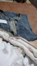 UR2024春季新款女装潮流休闲复古时髦短款牛仔背带裙UWV840115 蓝色 S 晒单实拍图