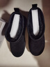 红蜻蜓雪地靴女秋冬加绒百搭棉鞋保暖短靴女靴WLC43470黑色38 实拍图