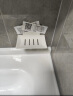 田园沐歌浴室肥皂盒创意沥水太空铝免打孔香皂碟卫生间置物架壁挂式 哑白烤漆皂碟单个装 实拍图