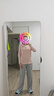 迪卡侬（DECATHLON）春夏季训练速干长袖防晒速干宽松打底衣健身跑步女运动服T恤上衣 柔雾粉 M 实拍图