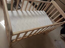 笑贝乐婴儿床拼接大床实木无漆多功能新生儿童可移动摇篮宝宝bb床无漆床 实木床+棕垫+五件套（备注花色） 单层大床（102/60)0-3岁 实拍图