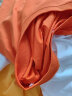 太平鸟男装 夏短袖T恤男干爽面料情侣时尚运动服纯色体恤打底衫潮 橘色速干（合体） XL 实拍图
