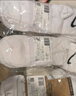耐克(NIKE)袜子男女同款 吸汗透气运动袜 短袜三双装DX5080-100白M 实拍图