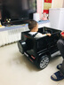 贝瑞佳奔驰儿童电动车四轮四驱玩具可坐人宝宝小孩摇摆遥控越野充电童车 四驱黑-皮座椅+高门+摇摆+蓝牙音乐+遥控+大电瓶 实拍图