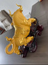 吉善缘 《运势如虹》金牛摆件 12生肖牛工艺客厅办公室装饰店铺开业礼品 10寸牛气冲天【沙金色*彩盒装】 实拍图