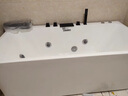 LAISSION【德国】亚克力家用一体无缝独立浴缸恒温冲浪按摩薄边1.3m-1.7米 五件套冲浪按摩浴缸 1.47m 实拍图