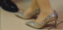 百丽吉娜明星同款高跟鞋女24春季新商场款单鞋婚鞋BDAK3AQ4 金色-跟高6.5CM 35 晒单实拍图