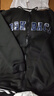 汐嘻卫衣男秋冬季加绒保暖可选美式潮牌运动连帽开衫外套上衣服夹克 加绒黑色 XL -建议110-130斤左右 实拍图