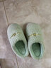 PaulFrank大嘴猴棉拖鞋冬季女家用保暖毛绒情侣家居室内防滑加绒厚底男拖鞋 白色 270(适合40-41) 实拍图