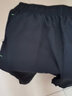 WYVL冰丝短裤男七分裤夏季大码休闲运动透气马裤速干裤子大裤衩沙滩 黑色 3XL(145-165斤) 实拍图