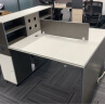 统享简约现代职员办公桌椅组合4双6人位办公室员工财务电脑桌卡座工位 1.4米面对面双人位 晒单实拍图