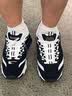 斯凯奇（Skechers）男鞋经典情侣熊猫鞋男子休闲运动鞋厚底缓震老爹鞋 52675/BKW 41.5 实拍图