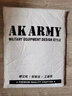 AK ARMY纯棉重磅短袖t恤男夏季款男士休闲百搭圆领复古体恤纯色打底衫 藏蓝色 3XL 实拍图
