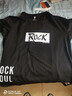 胖哥哥大码男装胖子T恤男夏季宽松短袖加肥加大肥佬体恤 rock黑色 3XL （190-210斤） 实拍图