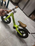 永久K8儿童平衡车1-3岁男 滑步车4-6岁小孩滑行车 女宝宝单车溜溜车 荧光绿 【镁合金 一体轮】 12寸 85-120cm 实拍图
