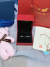 周百福【1000+门店】银桔梗花情侣戒指一对女男求婚对戒生日送女友礼物 实拍图