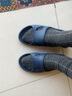 足间舞凉拖鞋男女春夏季情侣拖鞋家居室内浴室防滑居家轻便一字型迷彩韩版时尚外穿拖鞋人字防滑沙滩地板老人 宝蓝色 43 实拍图