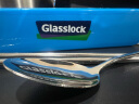 Glasslock 进口耐热钢化玻璃保鲜盒便当饭盒可微波加厚耐摔硅胶圈颜色随机 分隔 920ml +便当包包 实拍图