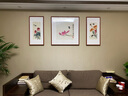 橙舍新中式客厅装饰画新年发财沙发背景墙挂画荷花国画齐白石荷气生财 雅致黑胡桃 镜面装裱 高90*长180 实拍图