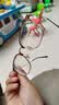 蔡司（ZEISS）镜片防蓝光眼镜近视女超轻纯钛半框眼睛防辐可配度数护目镜架男 简约款 显白冷茶绿玫瑰金【精美镜盒】 配colorein镜片1.56防蓝光 0-600 实拍图