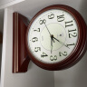 北极星（POLARIS）挂钟 古典欧式座钟表复古客厅装饰台钟创意12英寸卧室床头时钟72214夜光款 晒单实拍图