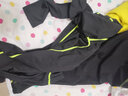 YIPAI儿童紧身衣训练服男女篮球服足球跑步运动训练打底速干小孩健身衣 黑绿两件套(薄款) 24码/120-130,40-50斤左右 实拍图