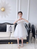 冇匠女童连衣裙夏装宝宝公主裙2024生日演出礼服花童洋气白婚纱裙 白色 110cm(建议身高105cm宝宝左右穿) 实拍图