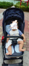 elittile逸乐途婴儿车0-3岁用折叠可坐可躺可转向高景观推车EMU欧版靛蓝色 实拍图