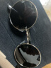 Aabbye新款偏光太阳镜墨镜防紫外线经典小圆框复古太子镜简约眼镜男女 02银框黑灰片 实拍图
