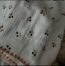 棉加加（Cotton++）婴儿小被子毛毯春夏季薄款四层纱布空调被新生儿童纯棉盖毯宝宝被 脚印熊浴巾毯子多用-四层 100cmx110cm 实拍图