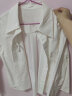 梵希蔓设计感短袖衬衫女2024年夏新款假两件拼接衬衣百搭别致上衣 M2650 白色 M 晒单实拍图