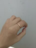 芊芽韩版极细简约食指戒指女小猪尾戒关节指环网红潮情人节送女友礼物 极细光圈6#【玫瑰金色】 实拍图