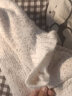 汐菡秋冬款甜美可爱毛衣女学生韩版冬季宽松针织打底衫女加绒加厚上衣 米色加绒加厚 均码 晒单实拍图