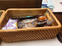 越南进口藤编收纳筐桌面长方形玩具零食田园收纳篮编织出口 小方筐三件套 实拍图