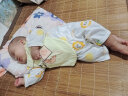 婧麒婴儿连体衣夏装新生男女宝宝夏季衣服纯棉薄款空调服爬服夏天 柠檬狮 90cm 实拍图
