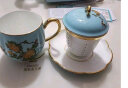 永丰源（auratic）夫人瓷西湖蓝 陶瓷茶杯水杯办公室泡茶杯 带盖过滤高档 礼品包装 四件套（单杯） 晒单实拍图