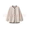 MUJI女式 抓绒 开衫 家居服 睡衣上衣单件外套 FD1IVC3A 浅米色 XL（165/92A） 实拍图