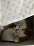 BIRKENSTOCK勃肯德国进口男女款牛皮绒面革软底Boston包头拖鞋 灰色常规版0560771 42 实拍图