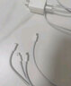 倍思双口充电器三合一数据线套装多口快充USB插座5V/2A插头适用iPhone15/14华为小米手机iPad平板 白 实拍图