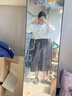凡小如白色长袖衬衫女职业正装雪纺衫休闲法式春秋通勤设计感灯笼袖上衣 白色S【建议80-95斤】 实拍图