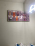 鹏创暴力熊现代轻奢餐厅装饰画电子挂钟背景墙壁画高档客厅时钟表挂画 实拍图
