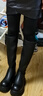 热风（hotwind)长筒靴女冬季女士厚底增高复古休闲显瘦高筒骑士靴子 实拍图