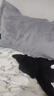 雅鹿牛奶加绒枕头枕芯一对装颈椎睡眠整头枕套家用男单人整头单只 绣花牛奶绒-浅灰 48*74cm枕套1只+枕芯1个 实拍图