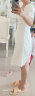 三彩2023夏季新款纯欲风牛仔连衣裙镂空抽绳小白裙收腰短裙女 本白 160/84A/M 晒单实拍图