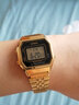 卡西欧（CASIO）手表 经典方块小金表时尚ins复古男表女表情侣表夜光电子表 LA680WGA-1D 28mm表盘 实拍图