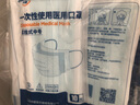 丹美医用口罩一次性医用口罩 男女通用成人儿童口罩防尘防灰无纺布三层白色加厚耳挂式口罩 （共100个）10只独立包装*10包 实拍图